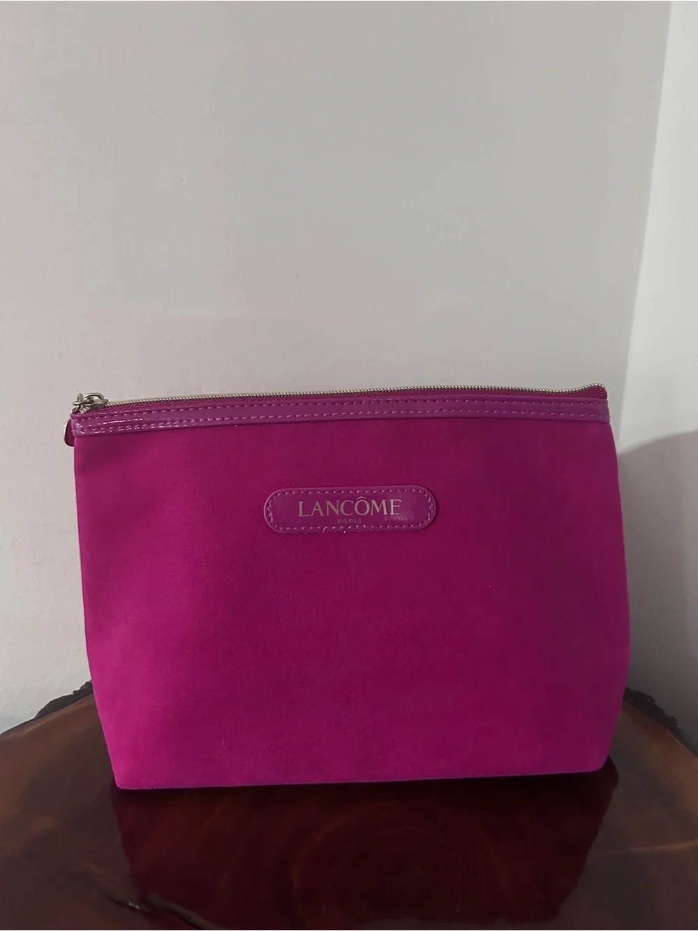 NWOT Fuchsia Cosmetic Pouch - Sleek Travel Makeup Bag